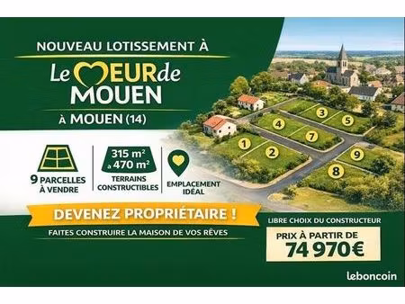 terrain 325 m² mouen