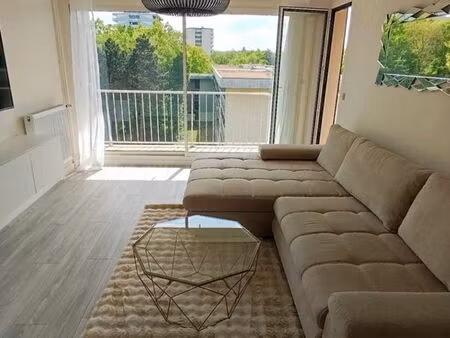 2p 49m² rénové – balcon vue parc – parking + cave – rer b – meublé