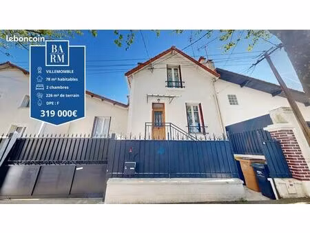 maison 3 pièces 78 m²