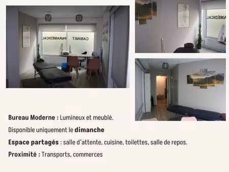 location cabinet paramédical