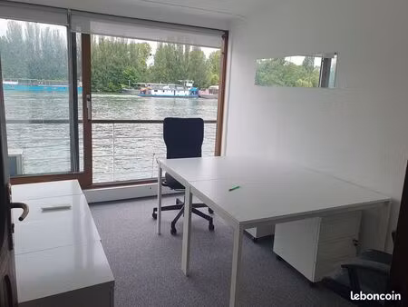 bureaux à louer sur une péniche à suresnes