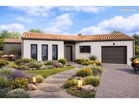 maison plain-pied 3 chambres + garage - la tardiere