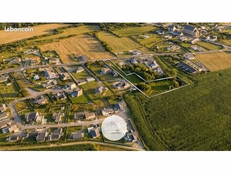 terrain constructible de 1756 m² à saint-trimoël  au calme  proche bréhand et lamballe