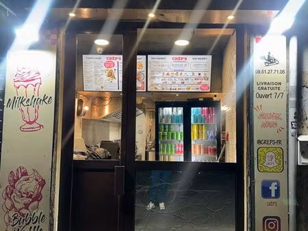 à céder – fonds de commerce crêperie à emporter – emplacement stratégique