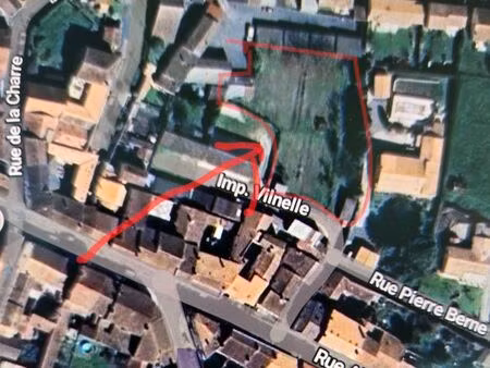 terrain à bâtir centre ville tonnay-charente
