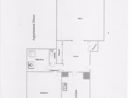 appartement t2 55 m2 centre ville à dreux 28