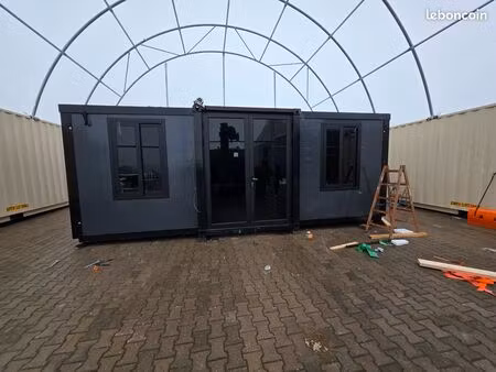 maison conteneur modulaire 37m2 neuve cuisine  salle de bain inclus