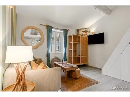 studio meublé 20 m² – centre saint-tropez – location annuelle