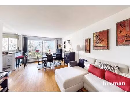 2 pièces de 53 m² au calme avec grand balcon et vue jardin – issy-les-moulineaux