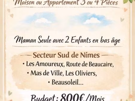 ◊urgence recherche logement ◊