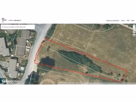 vente terrain 2450 m²