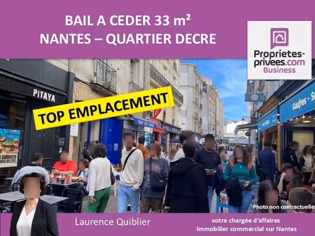 location commerce 33 m²