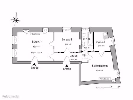 local commercial 60 m²