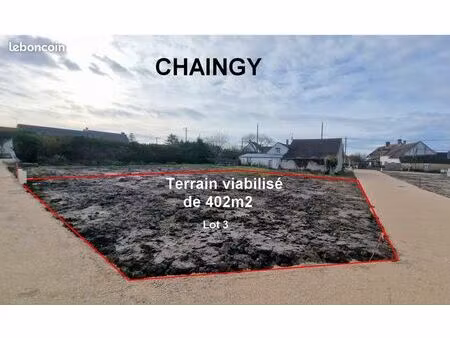 chaingy terrain constructible viabilisé