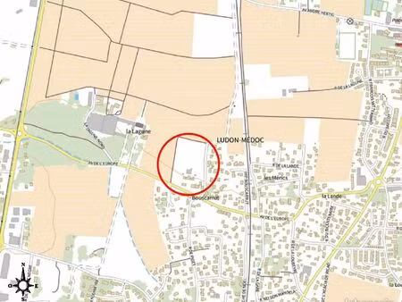 terrain 808 m² ludon medoc