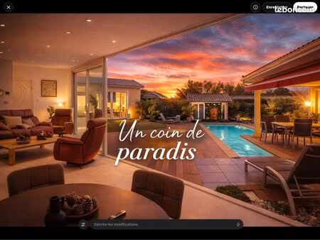 lac sanguinet à saisir villa récente sous valeur