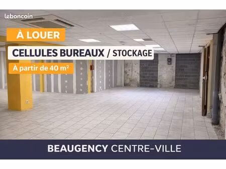 a louer -cellules bureaux / stockage centre ville à partir de 40m²