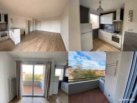appartement t2 lumineux 42m² avec balcon - centre cugnaux