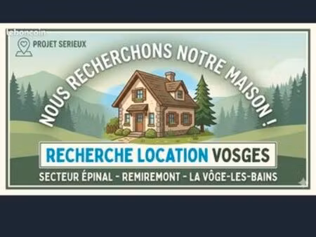 recherche location maison - couple sérieux