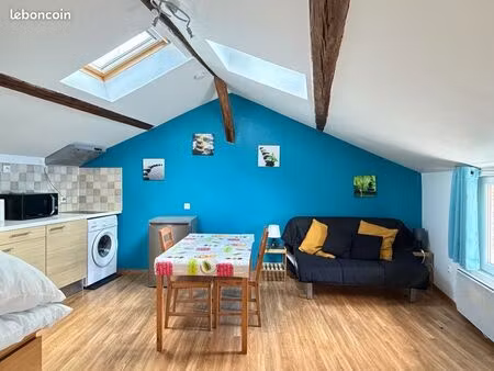 455cc joli t1 meublé  apl  au centre chalons