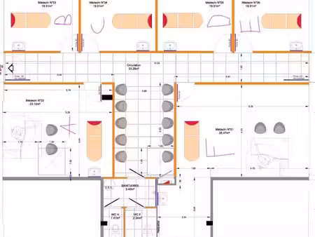 bureaux 35 m²
