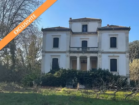 vente château 12 pièces 543 m² à saint-nazaire-de-pézan (34400)  1 000 000 €