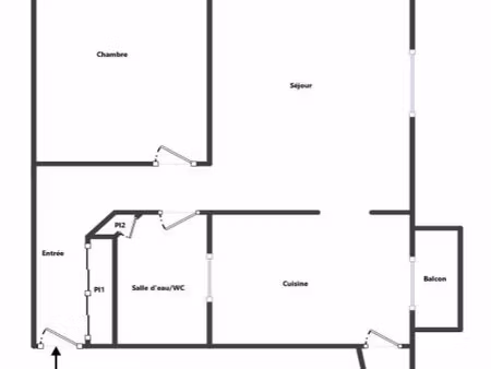 appartement 2 pièces viager libre