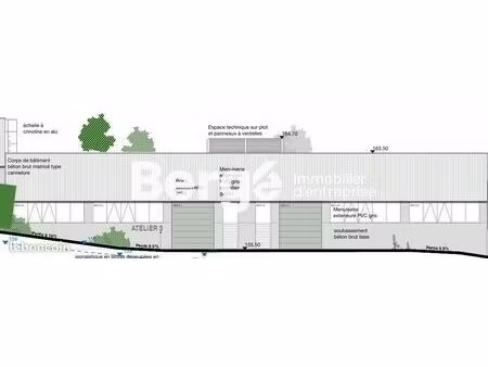 local industriel 1 124 m²