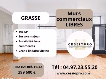 murs commerciaux 166 m² grasse