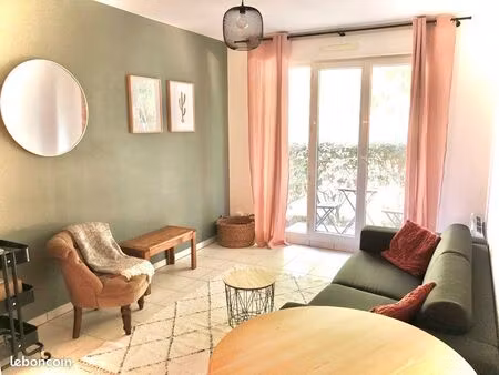 appartement meublé  rénové  t2 au vert et au calme