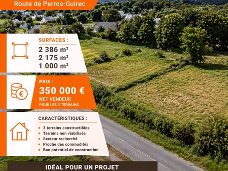vente terrain à lannion (22300) : à vendre / lannion