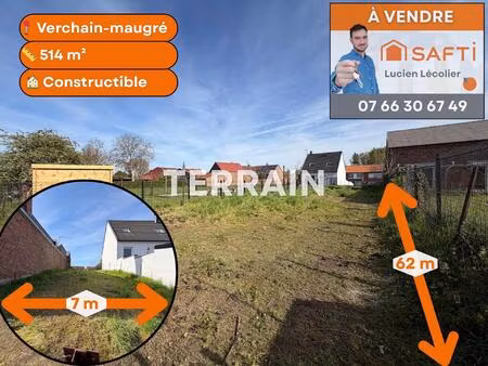 terrain constructible - 514 m²