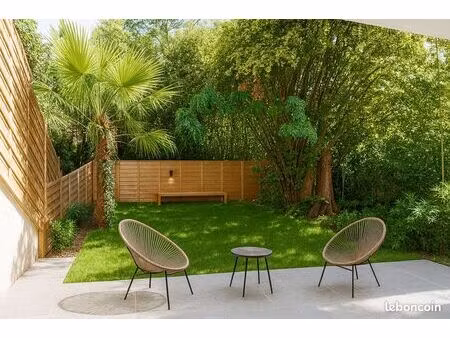 vente appartement jardin des plantes - 3 pièces 82 m² avec jardin