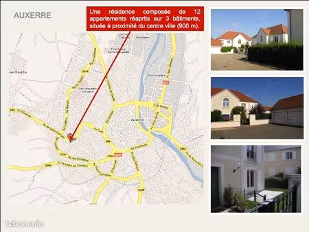 superbe f3 - entièrement équipé dans résidence calme et sécurisée