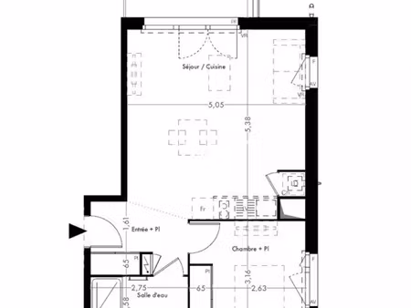 vente appartement 2 pièces 46 m² gagnac-sur-garonne (31150)