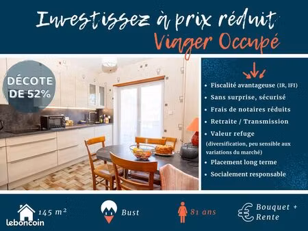 ? deux logements indépendants en alsace bossue – maison bi-famille en viager occupé à bust