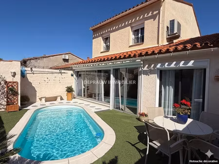 maison t4 108 m2 jardin aménagé avec bassin au sud