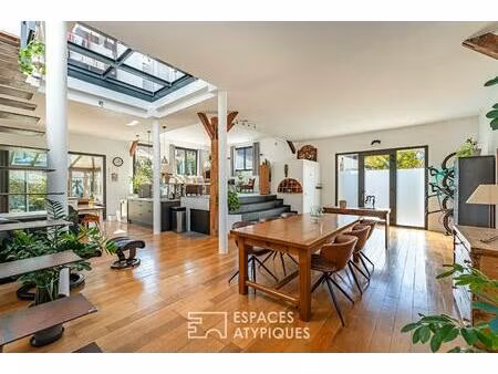 maison-loft avec jardin et terrasse dans ancienne imprimerie