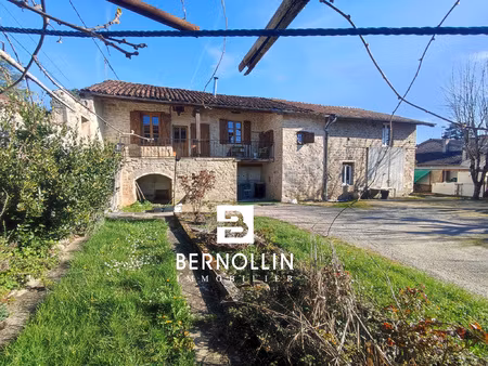 maison vigneronne en pierre avec terrain à courmangoux