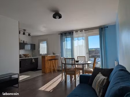 location appartement meublée t2 lumineux - lille bois blanc