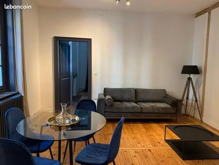 toulouse centre – t2 meublé 52 m² – coup de cœur quartier recherché – proche métro jeanne 