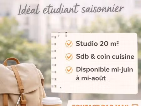 studio – idéal étudiant saisonnier – proche vannes