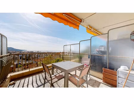 nice - baumettes : joli 2 pièces avec vue mer