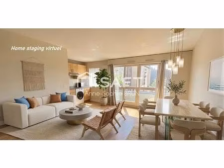 colombes centre  grand 3 pièces  lumineux  balcon  cave  parking