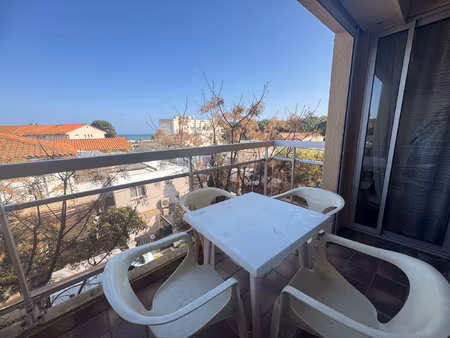 studio cabine mezzanine - vue mer