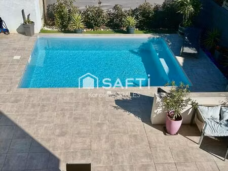 toulouges (66)  belle villa recente  t4 avec piscine  garage et jardin