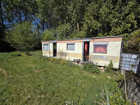 terrain avec mobil-home 20 m2 - terrain 1600 m2 - villiers sur seine