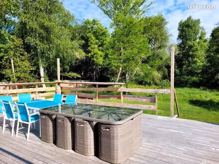 maison landaise vue forêt proche du lac