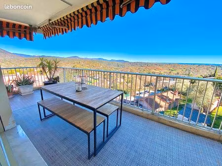 appartement exceptionnel 4p - vue mer panoramique - dernier étage - 85m² + terrasse + gara