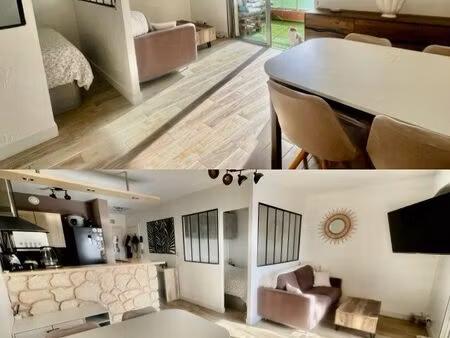 grand studio avec coin nuit  terrasse vue dégagée bel aperçu mer  cave  place de parking p